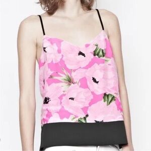 French Connection - Pink Poppy Silk Tank